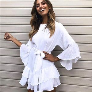 Flowy White Dress